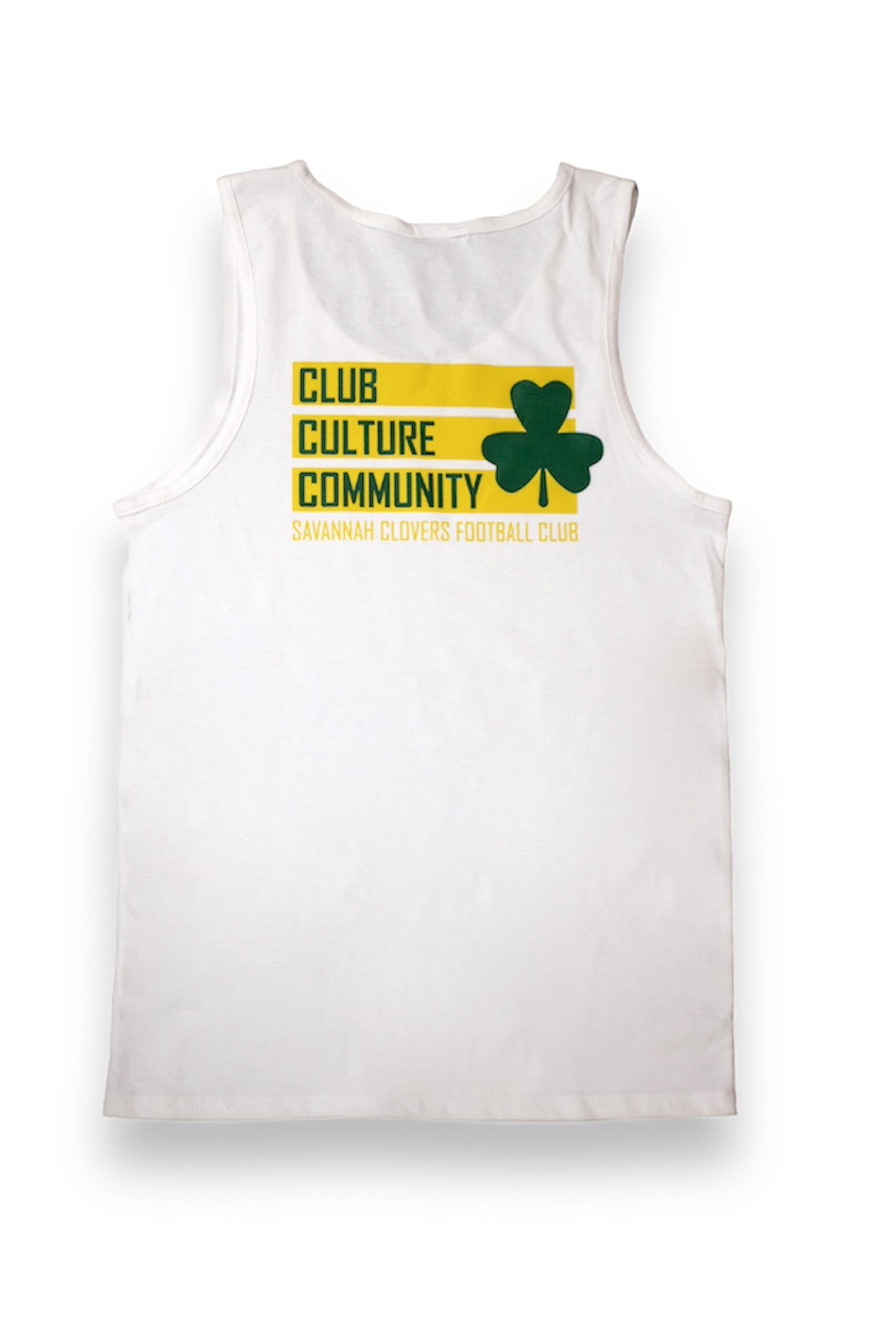 Crest Tank Top (White/Gold)