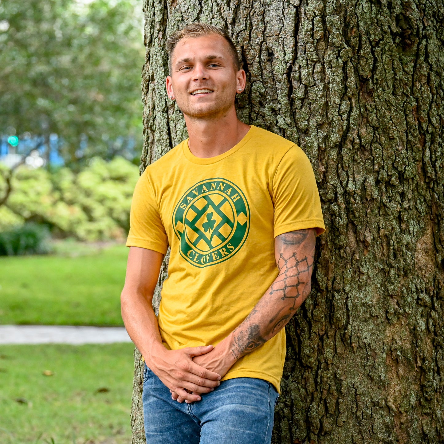 Crest T-Shirt (Gold/Green)